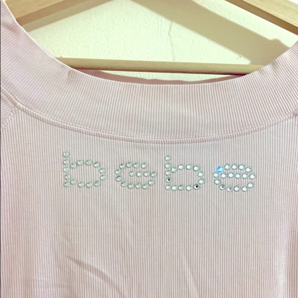 Bebe rhinestone off the shoulder - 💞Y2K top💞